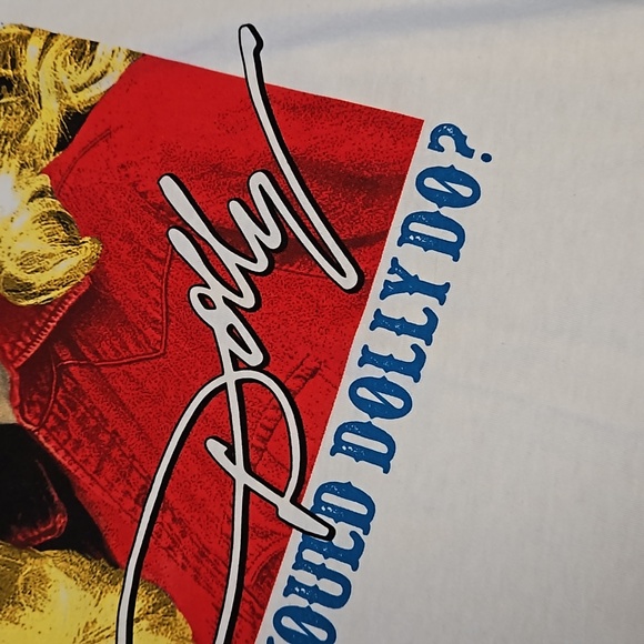 Dolly Parton 'W.W.D.D.' graphic tee XL fan merchandise EUC Dollywood - Picture 2 of 5
